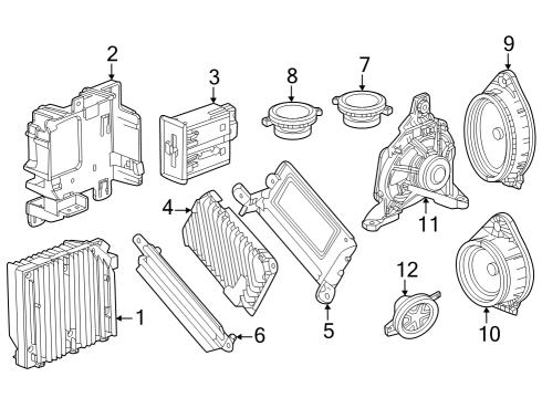 2023 Cadillac LYRIQ Sound System Diagram