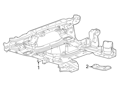 2023 Cadillac LYRIQ Suspension Mounting - Front Diagram 2 - Thumbnail