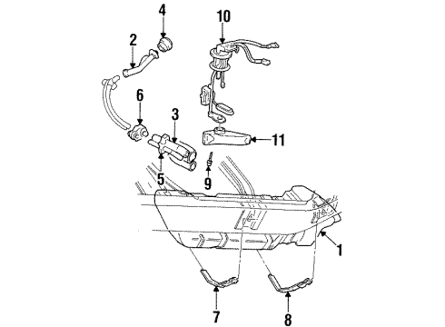 1999 GMC Yukon Fuel Supply Diagram
