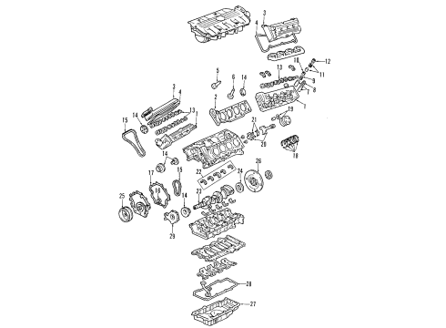 2004 Pontiac Bonneville Engine Parts & Mounts, Timing, Lubrication System Diagram 3 - Thumbnail