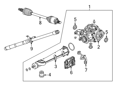 2018 GMC Terrain Differential Assembly Diagram for 86827648