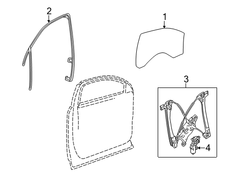 2010 GMC Terrain Front Door Diagram 1 - Thumbnail