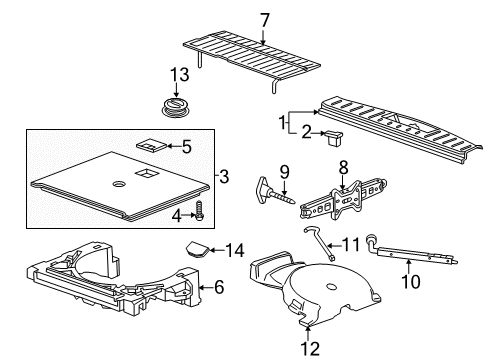 2017 Chevy Equinox Interior Trim - Rear Body Diagram