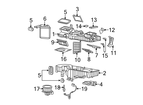 2006 Chevy Colorado HVAC Case Diagram 2 - Thumbnail