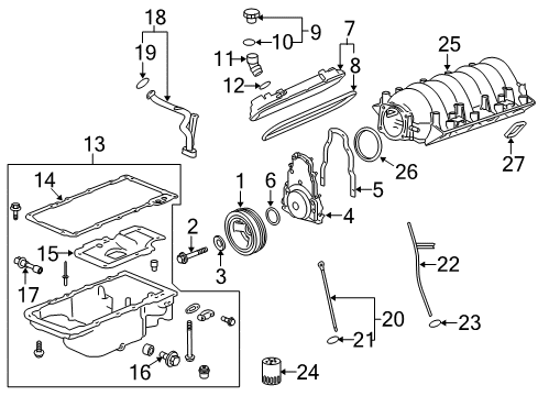 2015 Chevy SS Suction Pipe Seal Diagram for 12584922