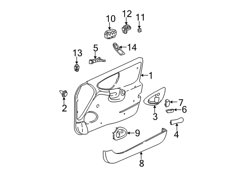 2004 Chevy Classic Plug, Front Diagram for 22620569