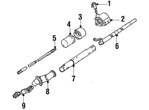 1991 Pontiac 6000 Ignition Lock, Electrical Diagram 2 - Thumbnail