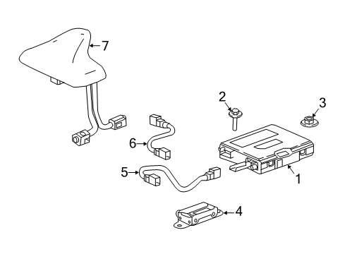 2018 Cadillac CTS Communication System Components Diagram 2 - Thumbnail