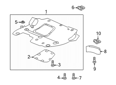 2022 Buick Envision Splash Shields Diagram 1 - Thumbnail