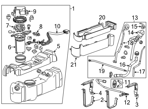 2012 Chevy Silverado 2500 HD Emission Components Diagram 4 - Thumbnail