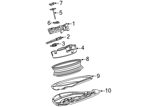 2024 Cadillac XT6 Jack & Components Diagram