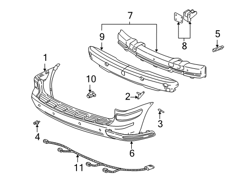 2003 Chevy Venture Rear Bumper Diagram