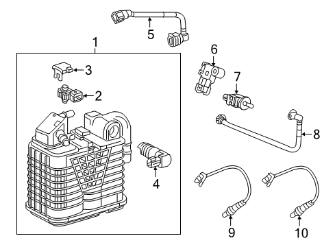 2020 Buick Regal TourX Emission Components Diagram