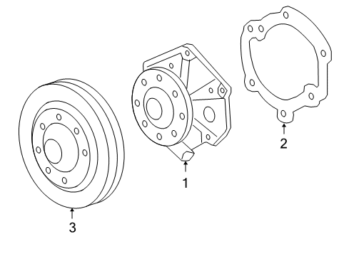 2008 Pontiac G6 Cooling System, Radiator, Water Pump, Cooling Fan Diagram 3 - Thumbnail