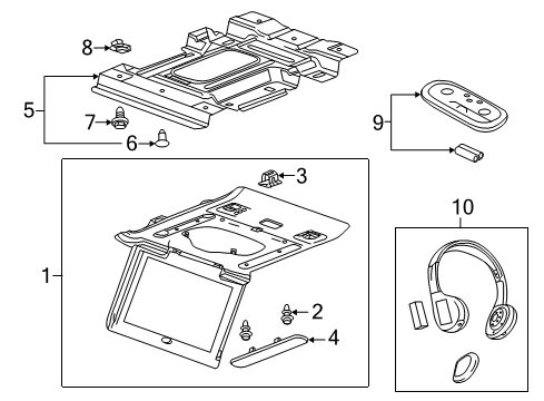 2016 Chevy Silverado 2500 HD Entertainment System Components Diagram