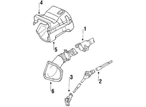 1987 Chevy Nova Ignition Lock Cylinder Diagram for 94842987