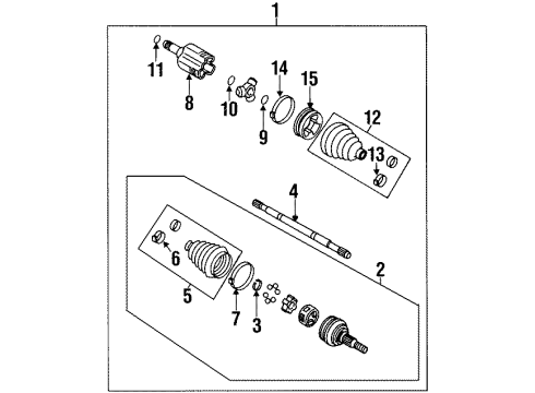 1997 Oldsmobile Silhouette Retainer Ring, Front Diagram for 7837095