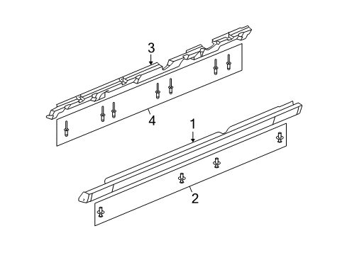 2005 Saturn Ion Exterior Trim - Pillars, Rocker & Floor Diagram 1 - Thumbnail