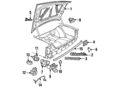 1994 Oldsmobile 98 Trunk Diagram