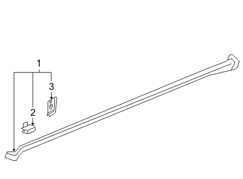 2005 Pontiac G6 Exterior Trim - Pillars, Rocker & Floor Diagram