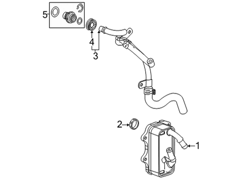 2021 Cadillac CT5 Oil Cooler Diagram