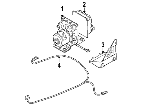 2000 Oldsmobile Silhouette Anti-Lock Brakes Diagram