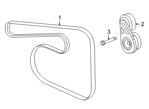 2022 Chevy Equinox Belts & Pulleys Diagram