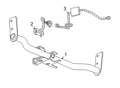 2010 Chevy Equinox Trailer Hitch Components Diagram