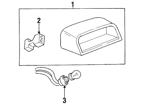 1994 Buick Skylark High Mount Lamps Diagram