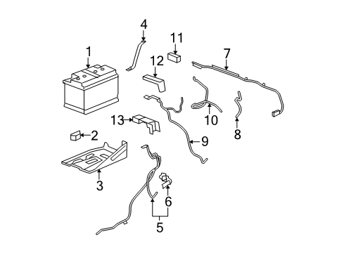 2012 Cadillac Escalade EXT Battery Diagram