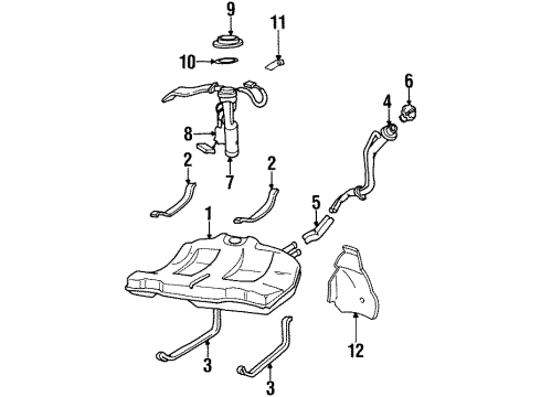 1999 Buick LeSabre Fuel System Components Diagram