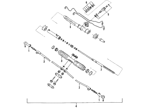 1987 Chevy Corsica Power Steering Pump & Cooler Lines Diagram