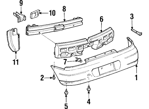 2002 Pontiac Grand Prix Rear Bumper Diagram