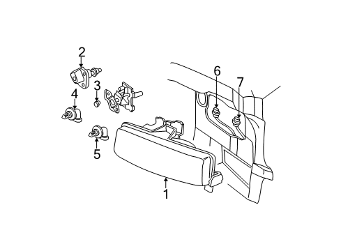 1999 Chevy Express 3500 Bulbs Diagram