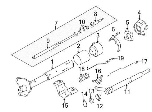 1994 GMC Sonoma Support Bracket, Upper Diagram for 7826374