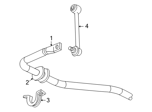 2008 Hummer H2 Rear Suspension, Control Arm Diagram 1 - Thumbnail