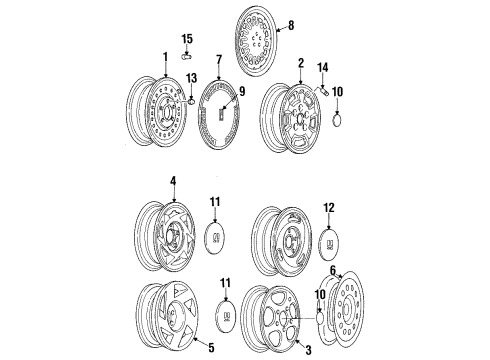 1994 Oldsmobile Achieva Wheels Diagram