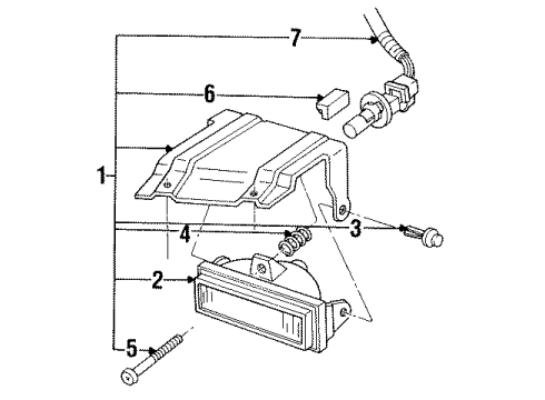1993 Oldsmobile 98 Fog Lamps Diagram