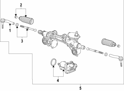 2022 Chevy Suburban Steering Column & Wheel, Steering Gear & Linkage Diagram 5 - Thumbnail