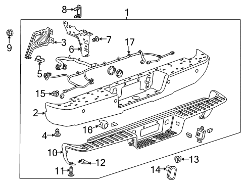 2014 Chevy Silverado 1500 Parking Aid Diagram 5 - Thumbnail