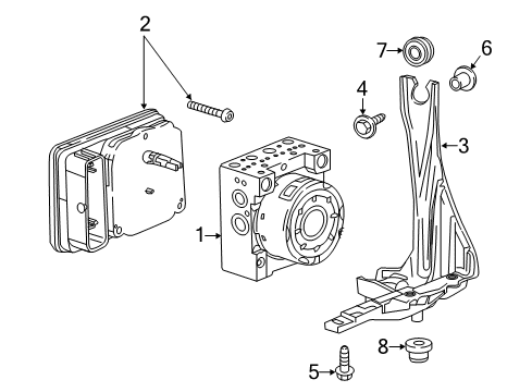 2020 Buick Envision Control Module Diagram for 84671250