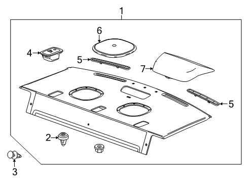 2011 Chevy Cruze Interior Trim - Rear Body Diagram 1 - Thumbnail