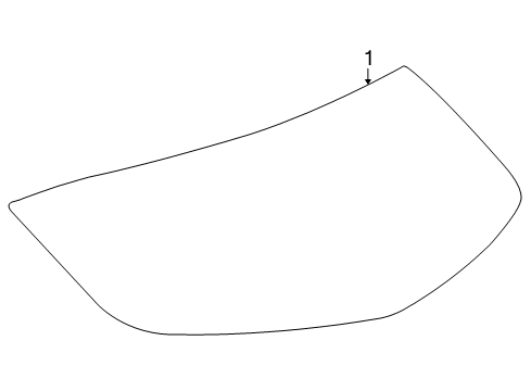 2022 Buick Encore Glass - Lift Gate Diagram