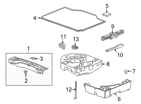 2022 Buick Encore Interior Trim - Rear Body Diagram