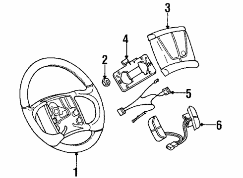 1997 Buick LeSabre Switch Assembly, Blue Diagram for 16191564