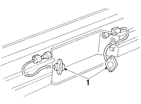 1985 Chevy P30 License Lamp Diagram for 88968463