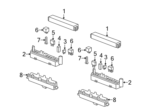 2005 Cadillac STS Window Defroster Diagram