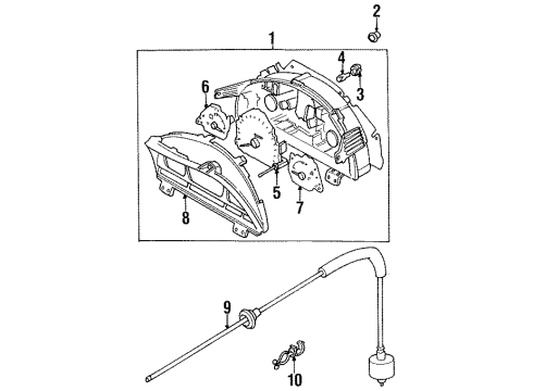 1999 Chevy Metro Bulb Diagram for 96051561
