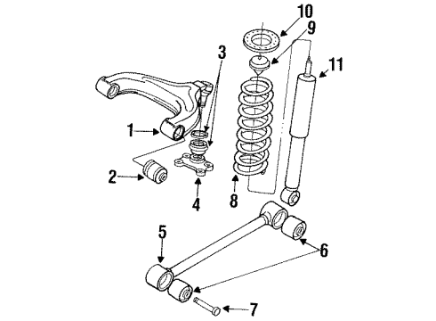 1998 Chevy Tracker Track Bar Diagram for 96062896