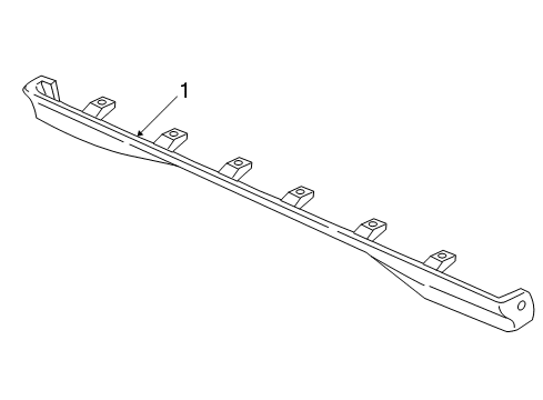 2001 Chevy Cavalier Rocker Molding Diagram for 88952209